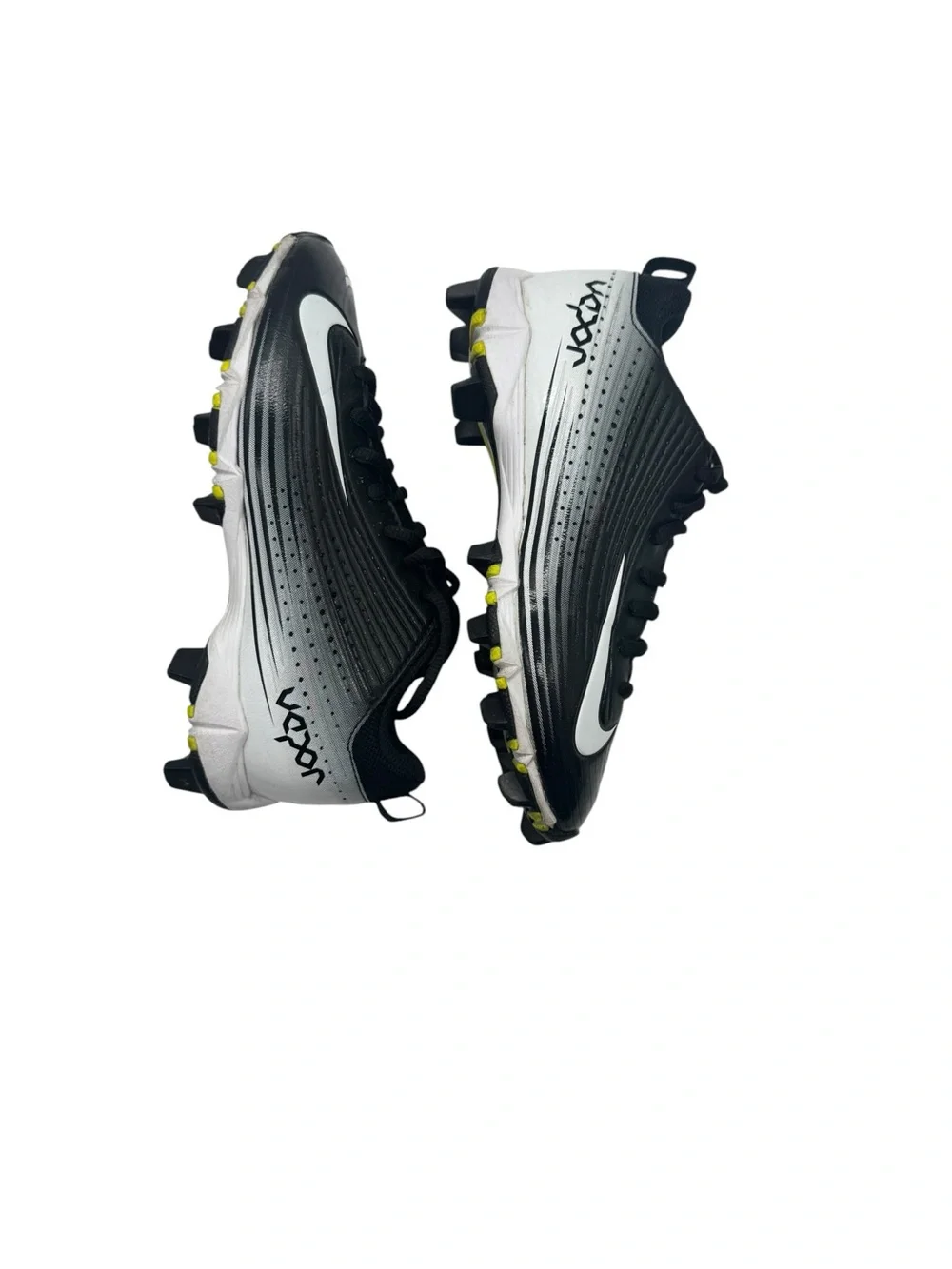 Nike Vapor Keystone 2 Low Youth Baseball Cleats Black White Little Boys Sz 1.5Y